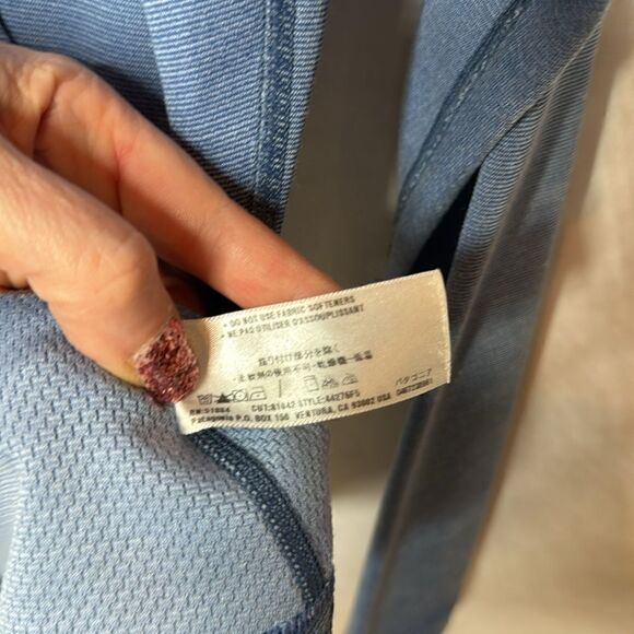 Patagonia Apilene Blue 1/4 Zip. Size Small. - Picture 8 of 8